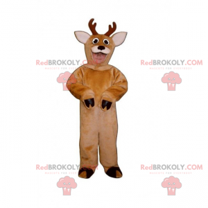 Waldtiermaskottchen - Rentier mit kleinem Geweih -