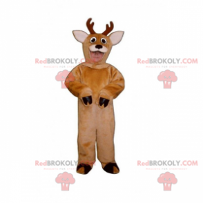 Forest animal mascot - Reindeer with small antlers -