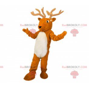 Forest animal mascot - Reindeer with great antlers -
