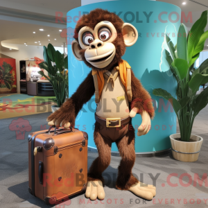 Brown Monkey mascot costume...