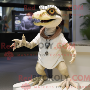 Krem Utahraptor maskot...