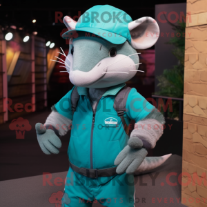 Costume mascotte de tatou...