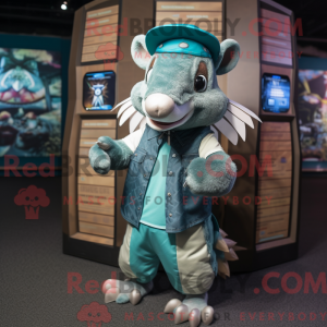 Costume mascotte de tatou...
