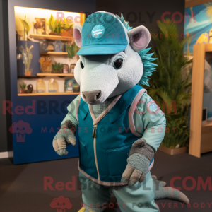 Costume mascotte de tatou...