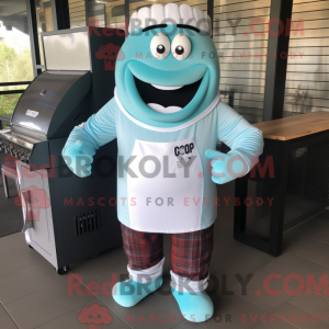 Cyan Bbq Ribs maskot...