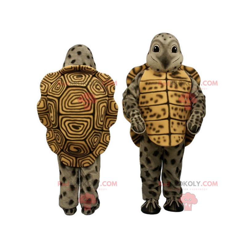 Forest animal mascot - Green and brown turtle - Redbrokoly.com