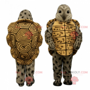 Skogsdjurmaskot - Grön och brun sköldpadda - Redbrokoly.com