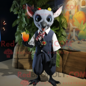 Navy Fruit Bat maskot...