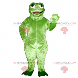 Jungle animal mascot - Wacky green frog - Redbrokoly.com
