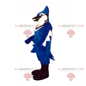 Mascotte animaux de la jungle - Perroquet bleu - Redbrokoly.com
