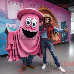 Pink Fajitas maskot kostume...