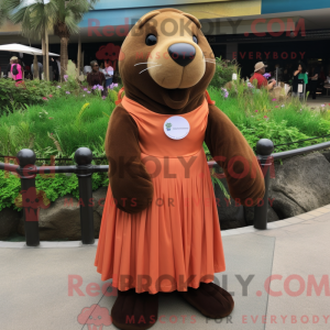 Brown Sea Lion mascot...