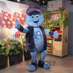 Blue Grape maskotdraktfigur...