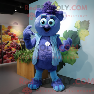 Blue Grape maskotdraktfigur...