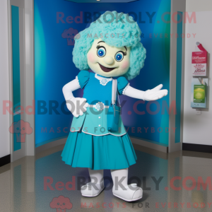 Máscara de dança Cyan irsk...