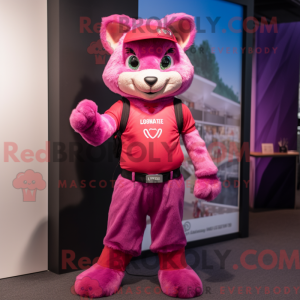 Postava maskota Magenta Cat...