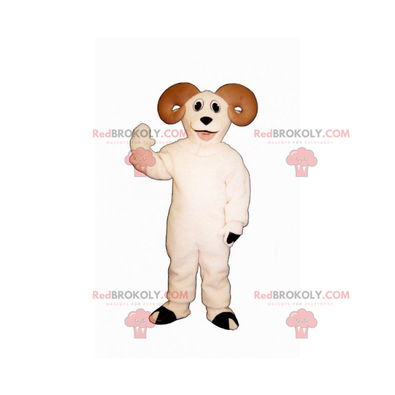Bergtier Maskottchen - Widder mit großen Hörnern - Bergtier Maskottchen - Widder mit großen Hörnern -