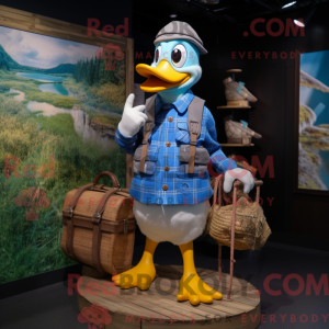 Blue Duck mascottekostuum...