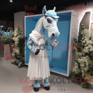Sky Blue Donkey mascot...