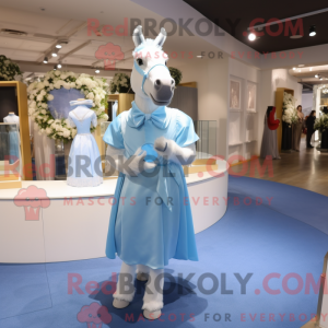 Sky Blue Donkey mascot...