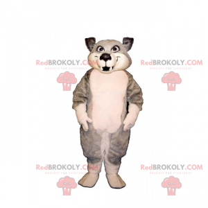 Mascote animal da montanha - lobo bebê - Redbrokoly.com