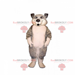 Mascote animal da montanha - lobo bebê - Redbrokoly.com