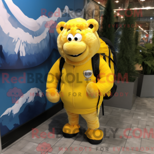 Lemon Yellow Buffalo mascot...