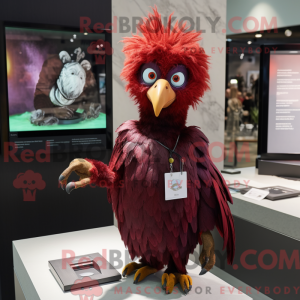 Maskotdraktfigura Maroon...