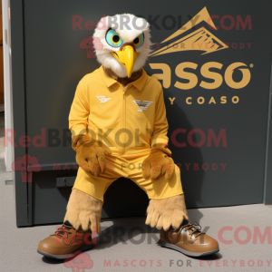 Gold Haast S Eagle maskot...