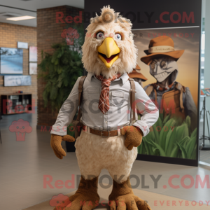 Tan Fried Chicken mascot...