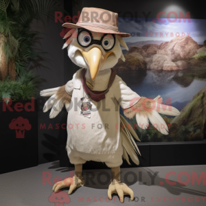 Tan Harpy maskotdraktfigur...