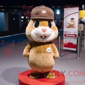 Brun hamster maskot kostume...