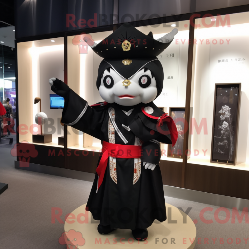Figura de máscara de samurai usada para fumar e usar mãos - Mascotes samurais - REBROKO_243007 - RedBrokoly.com