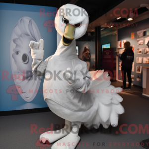 Silver Swans maskot kostume...