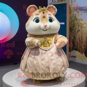 Tan Hamster-mascottekostuum...