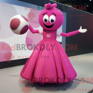 Magenta Volleyball Ball...