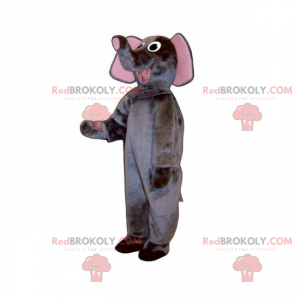 Mascotte animaux de la savane - Eléphant - Redbrokoly.com