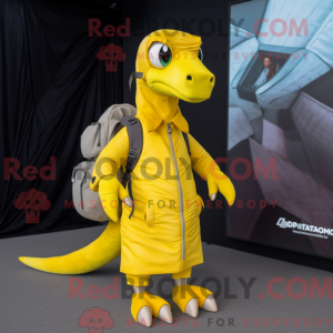 Gul Dimorphodon maskot...