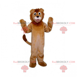Mascotte animaux de la savane - Lion - Redbrokoly.com