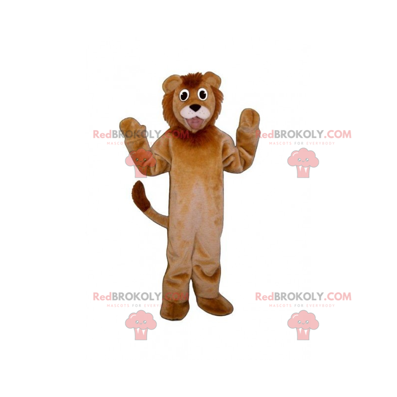 Mascotte animaux de la savane - Lion - Redbrokoly.com