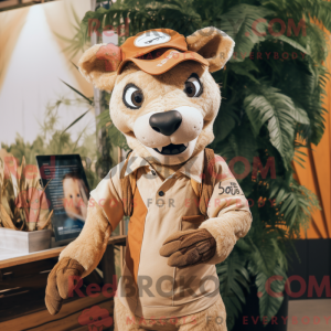 Tan Thylacosmilus mascot...