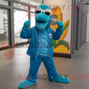 Blauwgroen Diplodocus...