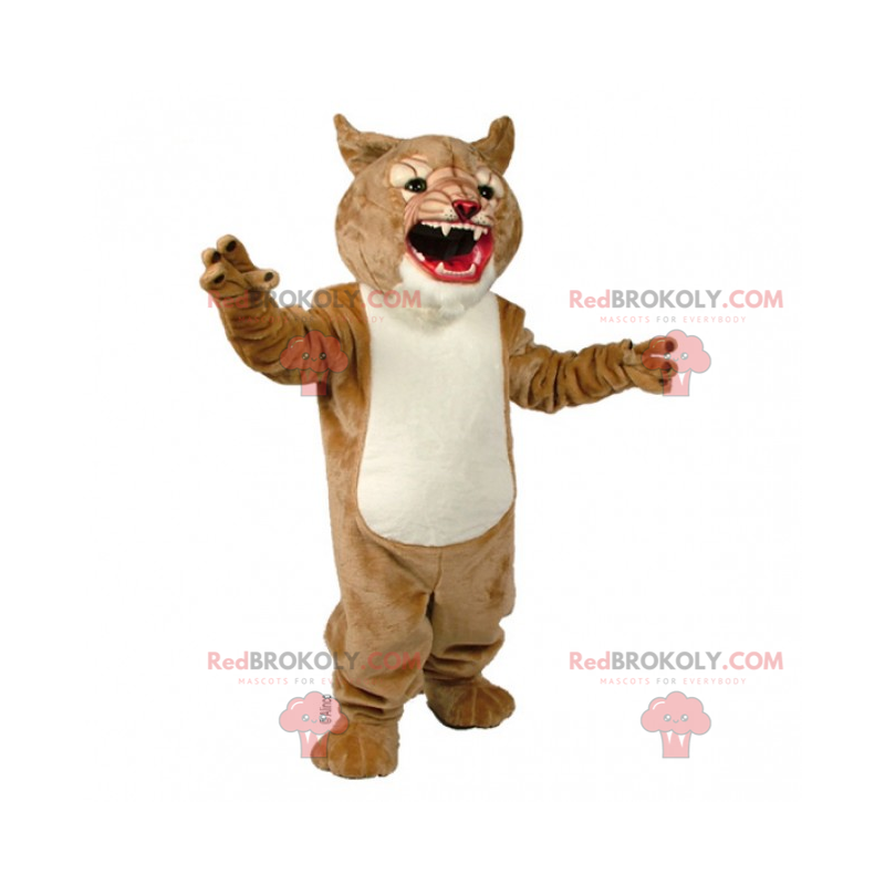 Mascote animal da savana - pantera feroz - Redbrokoly.com