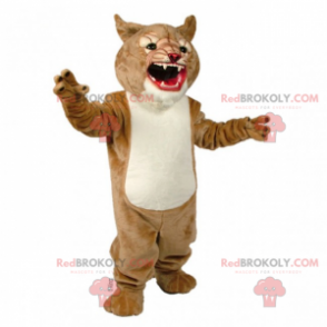 Savannah animal mascot - Ferocious Panther - Redbrokoly.com