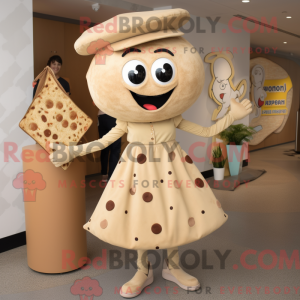 Tan Pizza mascottekostuum...