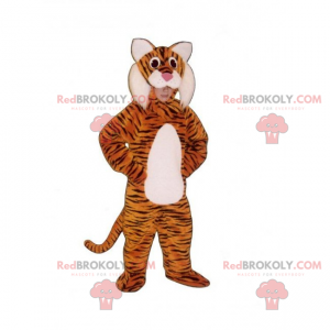 Mascotte animaux de la savane - Tigre - Redbrokoly.com