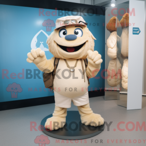 Beige armbånd maskot...