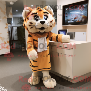 Figura de máscara de tigre...