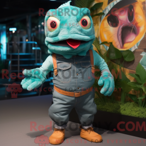 Turkis Piranha maskot...