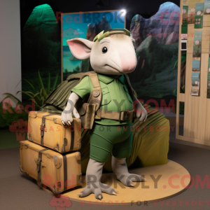 Figura de máscara de tatu...
